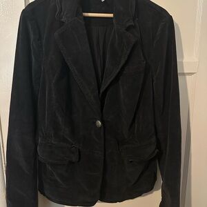 Classic Black Free People Corduroy Women's Blazer